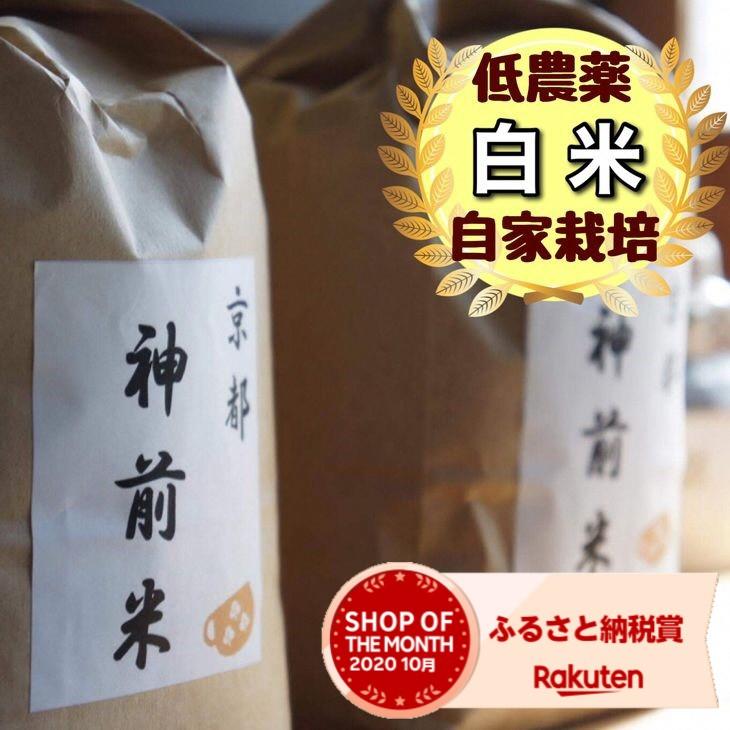 安い購入 楽天市場 ふるさと納税 3回定期便 京都 神前米 キヌヒカリ 5kg 3回 精米したてをお届け 減農薬 自家栽培米 生産農家 直送 新米 白米 年産 令和2年産 精米 クリーン白米 亀岡市 楽天ショップ オブ ザ マンス年10月ふるさと納税賞受賞