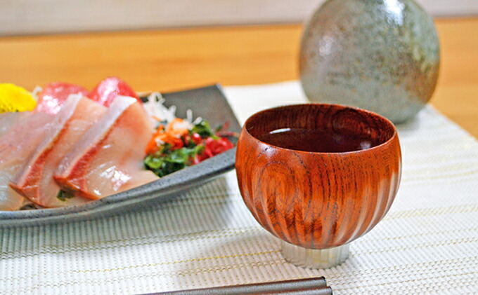 ふるさと納税 手作り漆器 Sukuf Clear Brown ペア 漆器 金属 湯呑 ぐいのみ 小鉢 天然木 本漆 摺漆 食器 湯呑 酒器 日用品 Mydrap Com