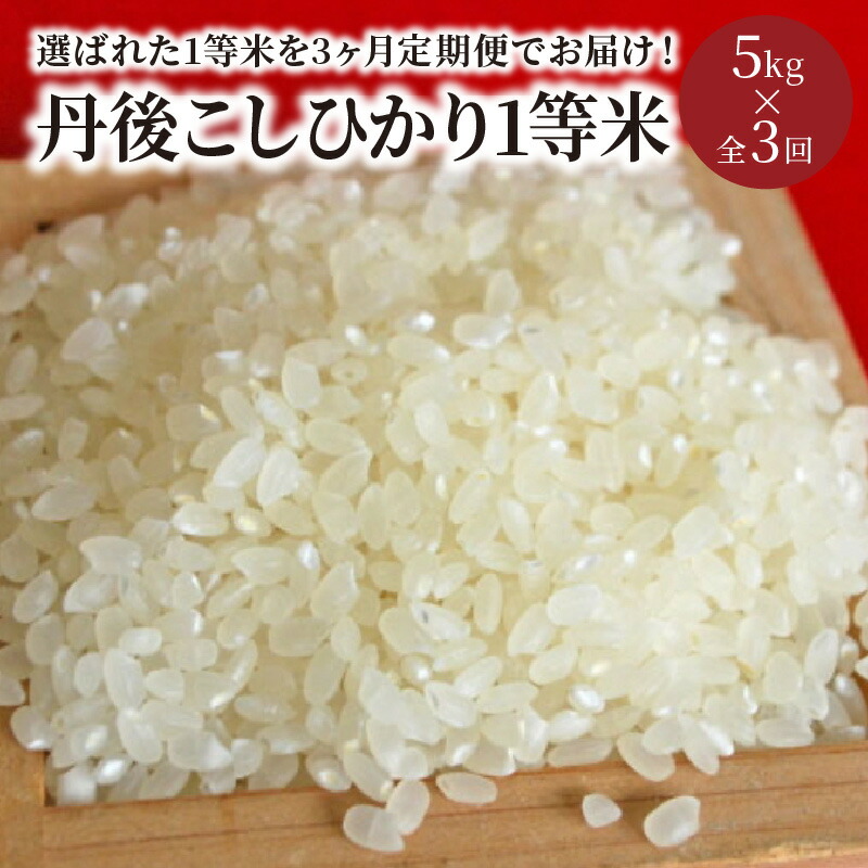 令和4年産 丹後こしひかり1等米5kg 定期便 月1回×