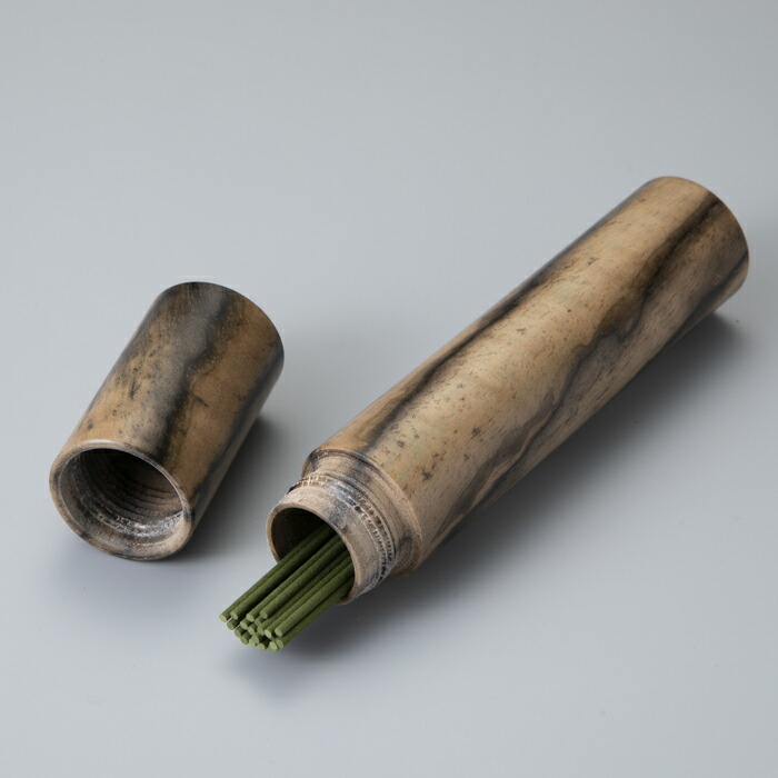 まとめ買い 081n332 木製線香筒 黒柿 高島屋選定品 Fucoa Cl