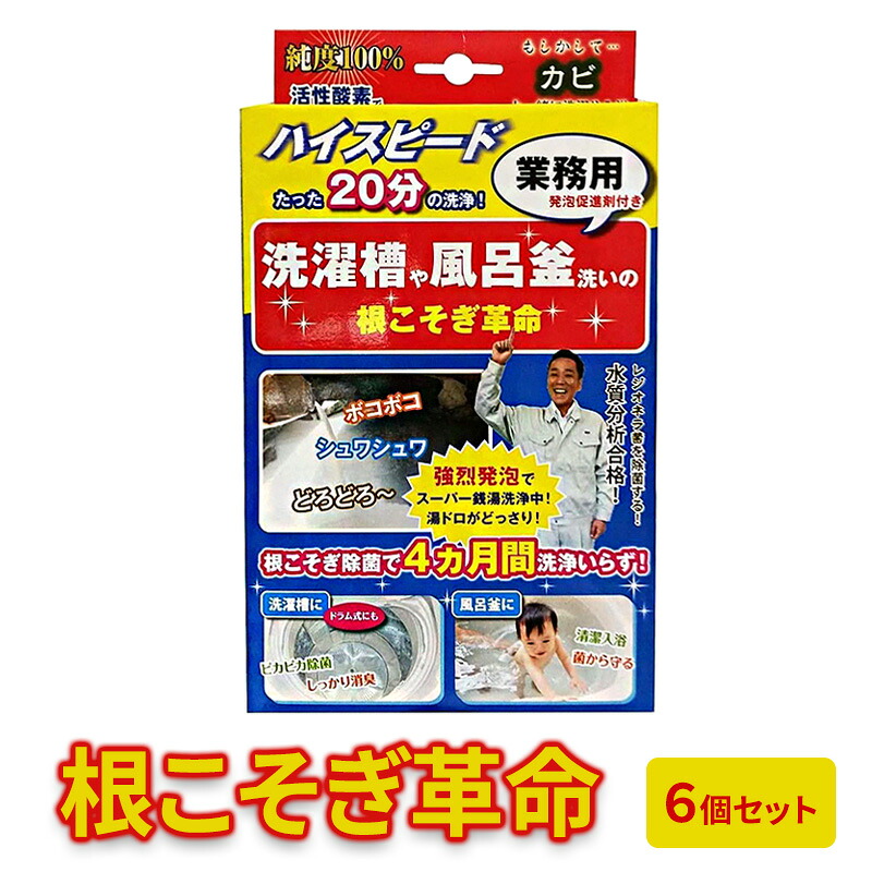 【ふるさと納税】根こそぎ革命(業務用)&times;6個セット 風呂釜 や 洗濯槽 洗い｜京都府南丹市 14,200円