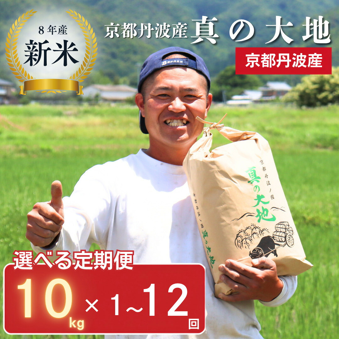 【ふるさと納税】【選べる回数】令和7年産 京都丹波産 コシヒカリ 10kg 京都 丹波 お米 産地直送 定期便 1～12回　お届け：入金確認後、約2週間～1ヶ月ほどでお届け※定期便に関しては、寄付の翌月より毎月1っ回のお届け。