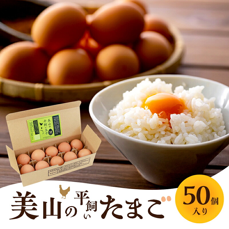 【ふるさと納税】美山の平飼いたまご 50個 | 卵 タマゴ 平飼い 卵かけごはん お菓子作り 国産 南丹市