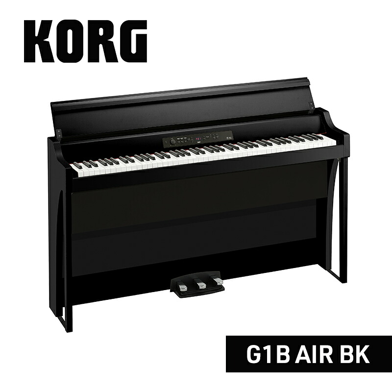 【ふるさと納税】KORG G1B AIR BK ピアノ 電子ピアノ デジタルピアノ 電子楽器 日本製 RH3鍵盤 Bluetooth対応 88鍵盤 ブラック|京都府南丹市