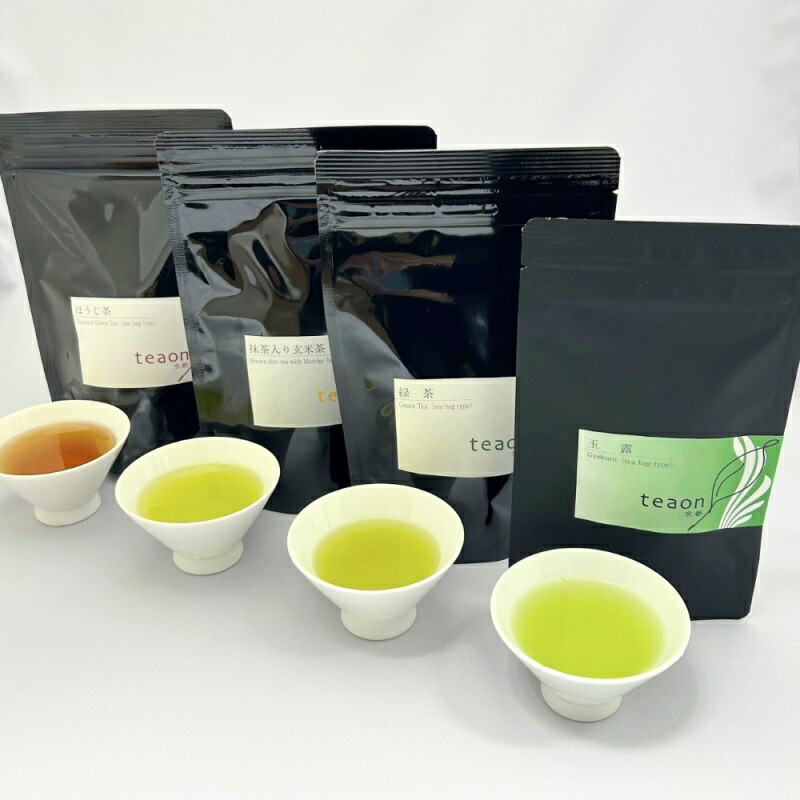 【ふるさと納税】宇治茶ティーバッグ4種飲み比べセット（玉露・緑茶・抹茶入玄米茶・ほうじ茶）〈お茶 茶 煎茶 ティーバッグ 宇治茶 飲み比べ セット〉｜京都府宇治田原町