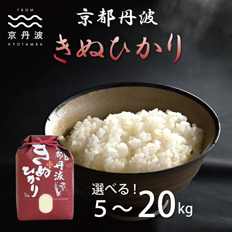 【ふるさと納税】 京丹波きぬひかり 5kg 10kg 15kg 20kg 選べる 数量 令和7年産 京都 米 精米 キヌヒカリ ※北海道・沖縄・その他離島は配送不可