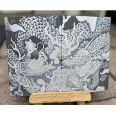 【ふるさと納税】昇龍(紫龍)御朱印帳(龍の絵を真似て製織した御朱印帳)　薄い紫色【数量限定】【1668243】 26,000円