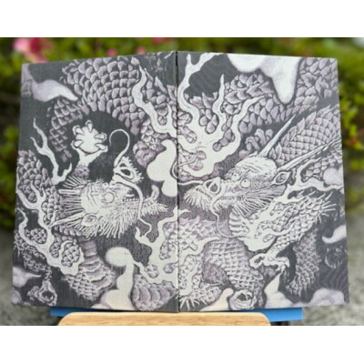 【ふるさと納税】昇龍(黒龍)御朱印帳(龍の絵を真似て製織した御朱印帳)　ノーマル色【1668747】 26,000円