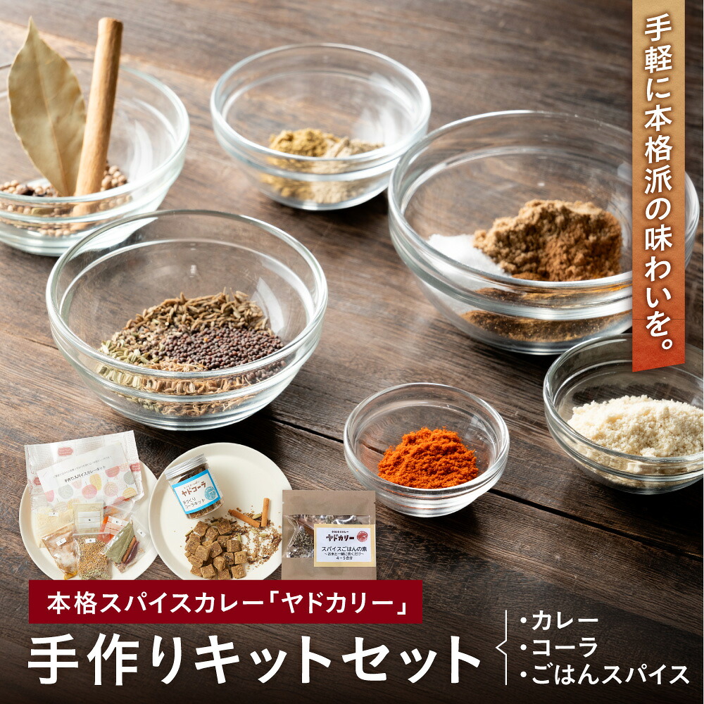 【ふるさと納税】【近鉄百貨店】ヤドカリー 本格スパイスカレー 手作りキットセット カレー コーラ ごはんスパイス 大阪天満橋 人気 スパイスカレー専門店 オリジナル 送料無料 大阪市 大阪府｜大阪府大阪市