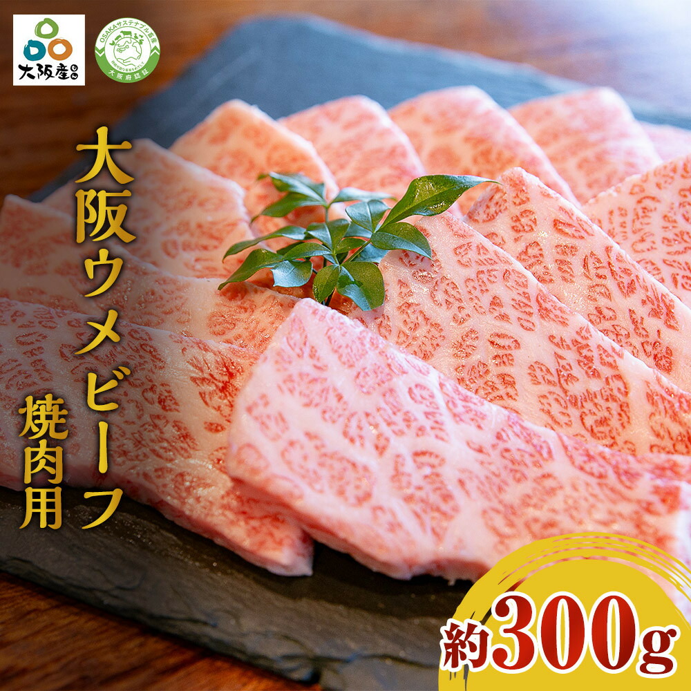 【ふるさと納税】大阪ウメビーフ　焼肉用300g｜大阪府堺市