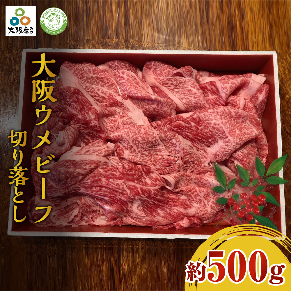 【ふるさと納税】大阪ウメビーフ　切り落とし500g | 牛肉 牛 国産 10000 黒毛和牛 和牛 ｜大阪府堺市