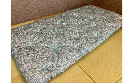 【ふるさと納税】バーラット綿100％入り口・入口 手作り薄型敷きふとん
