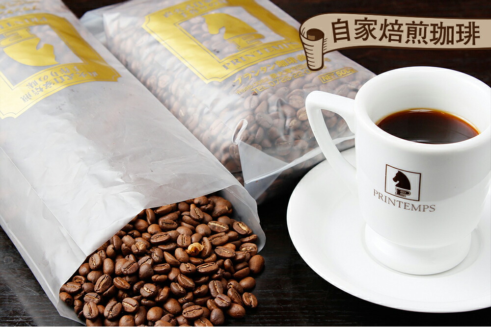 【ふるさと納税】《プランタン珈琲商会 自家焙煎レギュラーコーヒー》モカブレンド 300g×2袋入り (豆のまま) 当社で焙煎仕立てのコーヒー豆をお届け！｜香り 本格派 鑑定士 こだわり 国際ライセンス 高品質 厳選 健康 [1576]