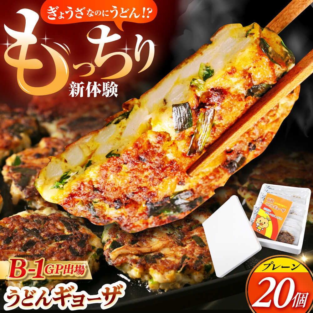 【ふるさと納税】 高槻うどんギョーザふるさとギフト【プレーン20個】 餃子 ぎょうざ ギョーザ うどん 焼きうどん お好み焼き 大阪府高槻市/高槻うどんギョーザの会 [AOAU001]