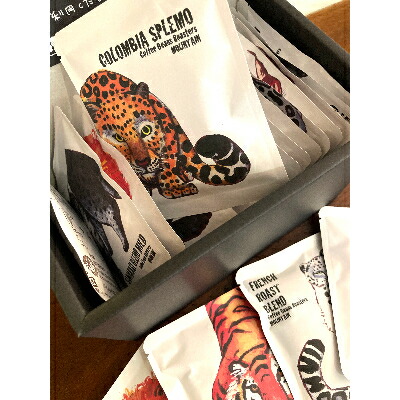 送料無料 即納 珈琲豆焙煎所マウンテンのドリップパック個セットーwild Cat Series Giftboxー Fucoa Cl