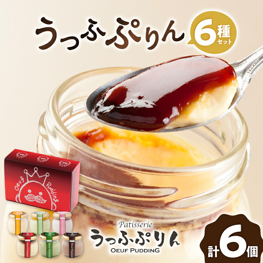 【ふるさと納税】うっふぷりん6種セット 6個入【配送不可地域:離島】【1440611】|大阪府茨木市