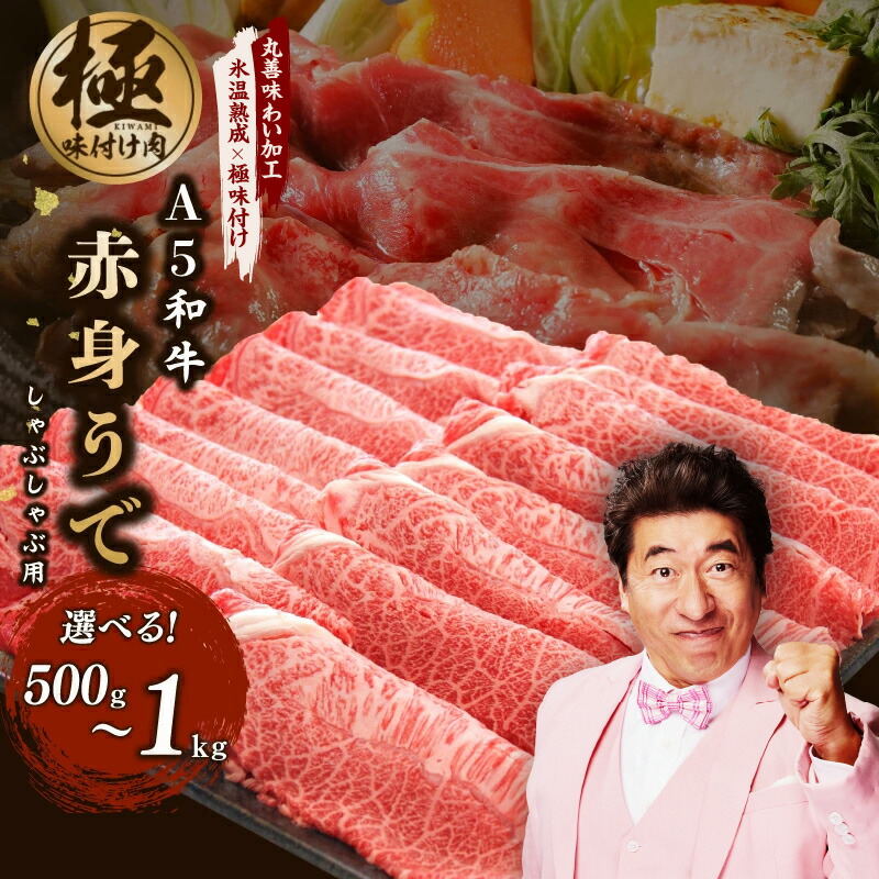 【ふるさと納税】【6/11受付終了】 A5ランク 和牛 赤身スライス 500g / 1kg 小分け すき焼き しゃぶしゃぶ用 丸善味わい加工【氷温熟成×極味付け】 ふるさと納税オリジナル 限定 丸善食品 冷凍 お取り寄せ 泉佐野市 送料無料 肉の泉佐野