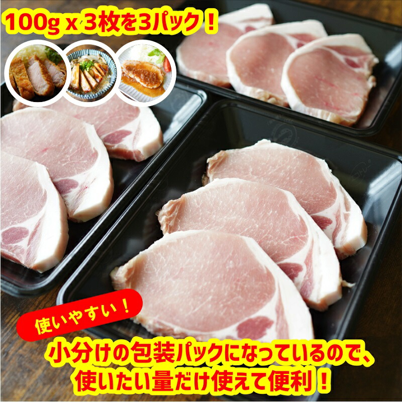 国産】 氷温 R 熟成豚 ロースステーキ 合計900g 約100g×9枚 qdtek.vn