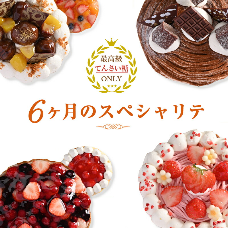 【ふるさと納税】6ヶ月 スペシャリテ 定期便 合計6回【2ヶ月に１回配送】最高級 てんさい糖 ファーストバースデー モンブラン クッキー プリン 生クリーム バスクチーズ デコレーション ケーキ 冷凍 冷蔵 スイーツ デザート おやつ お楽しみ お取り寄せ 泉佐野市 送料無料
