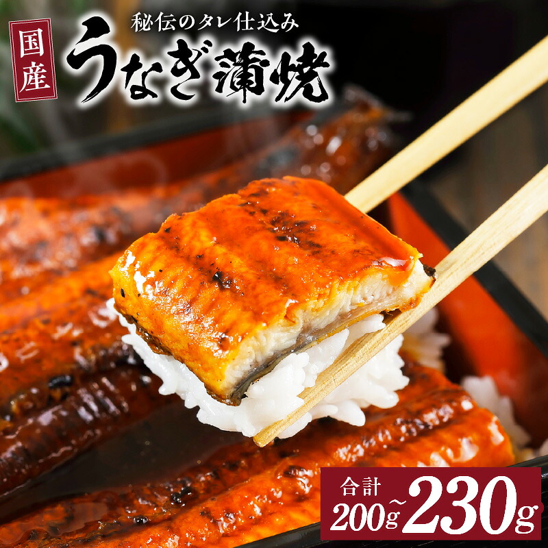 【ふるさと納税】【訳あり】 国産うなぎ 選べる 内容量 200g / 230g ウナギ 無頭 炭火焼き 備長炭 手焼き 秘伝のたれ 蒲焼 大阪府 泉佐野市 送料無料