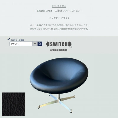 【ふるさと納税】Space Chair 1人掛け(スペースチェア)プレザント ブラック【SWOF】【1573968】