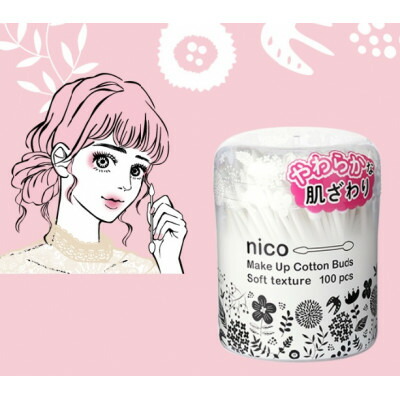 【ふるさと納税】【富田林市産】nico soft メイク綿棒(100本入×60個セット)総本数6,000本入【1704059】