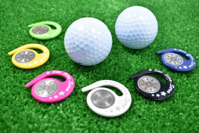 市場 ふるさと納税 グリーンマーカー ゴルフマーカー ボールマーカー ゴルフ ハングマーカー フライングボール柄