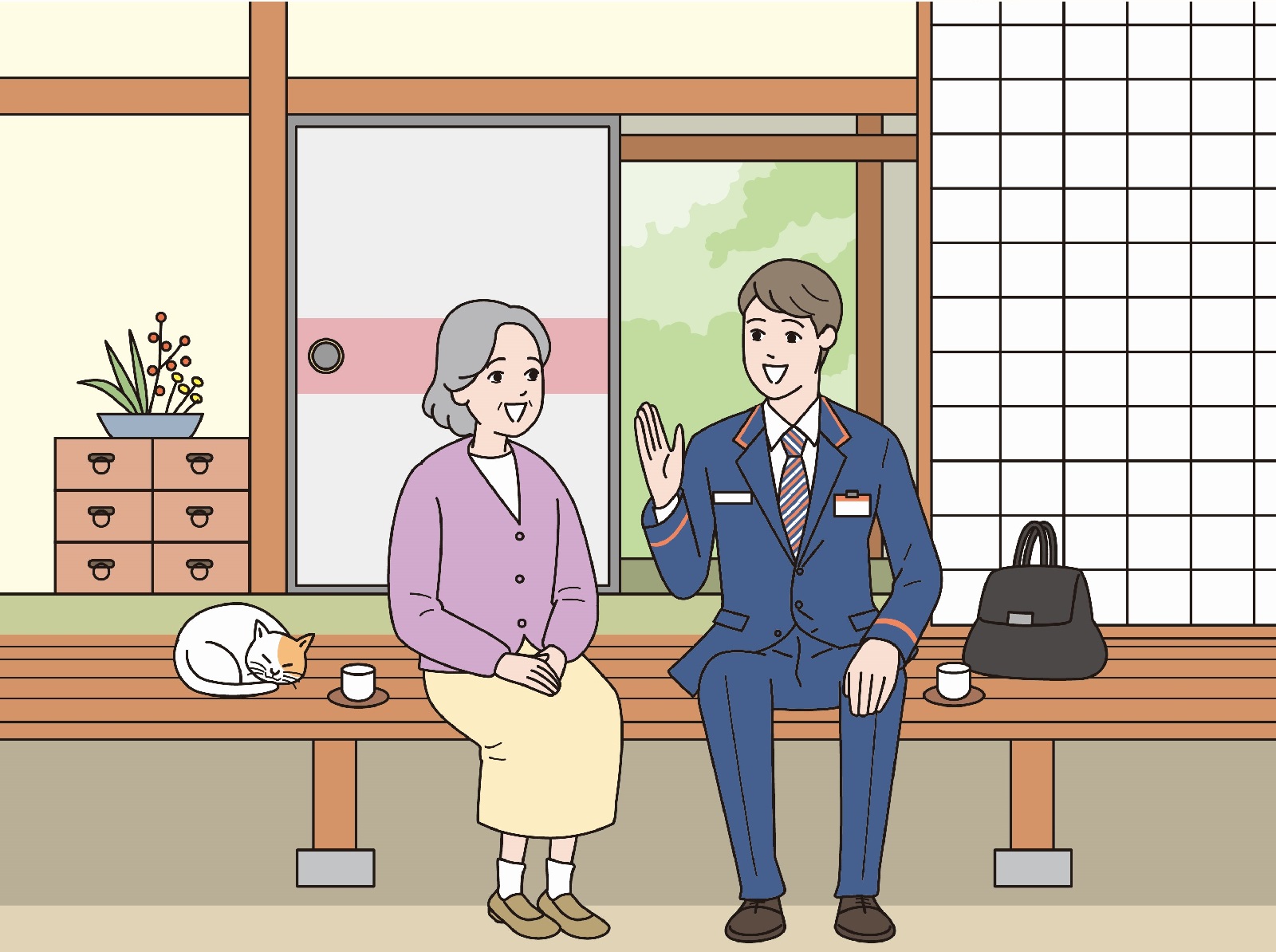 【ふるさと納税】郵便局のみまもりサービス「みまもり訪問サービス(6か月間)」|大阪府河内長野市