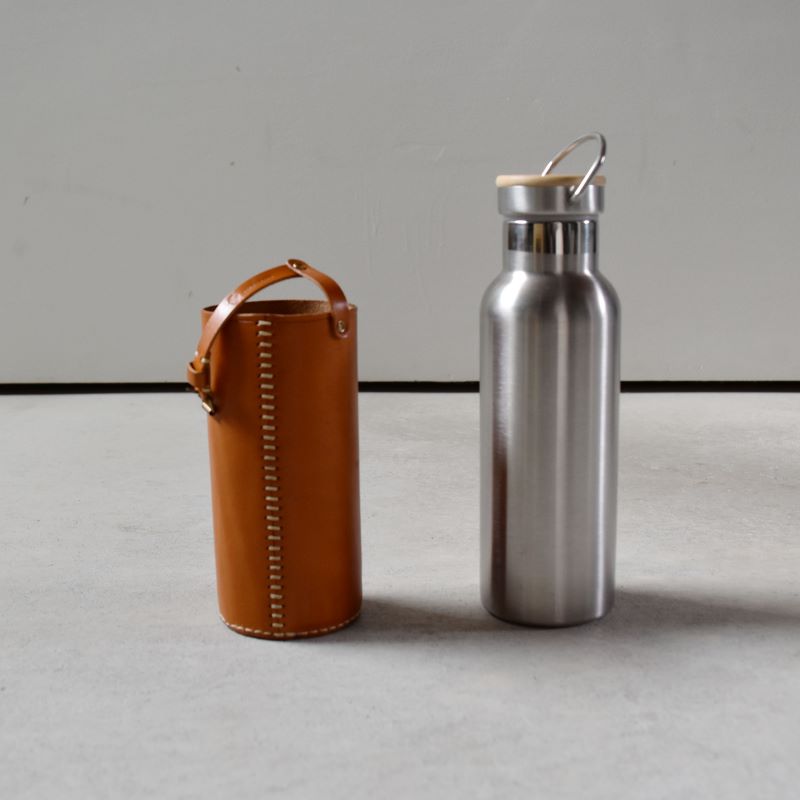 【ふるさと納税】Teha’amana Bottle+Bottle Cover ステンレスボトル+革のボトルカバーセット ＜カラーをお選び下さい＞ テハマナ 革 皮 雑貨 おしゃれ ボトルカバー レザー 本革 ドリンク こだわりの逸品 地域特産品 ギフト 自分用 人気 おすすめ