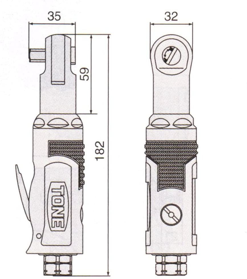 人気の贈り物が大集合 エアーラチェットレンチ AR3100 工具 TONE トネ fucoa.cl