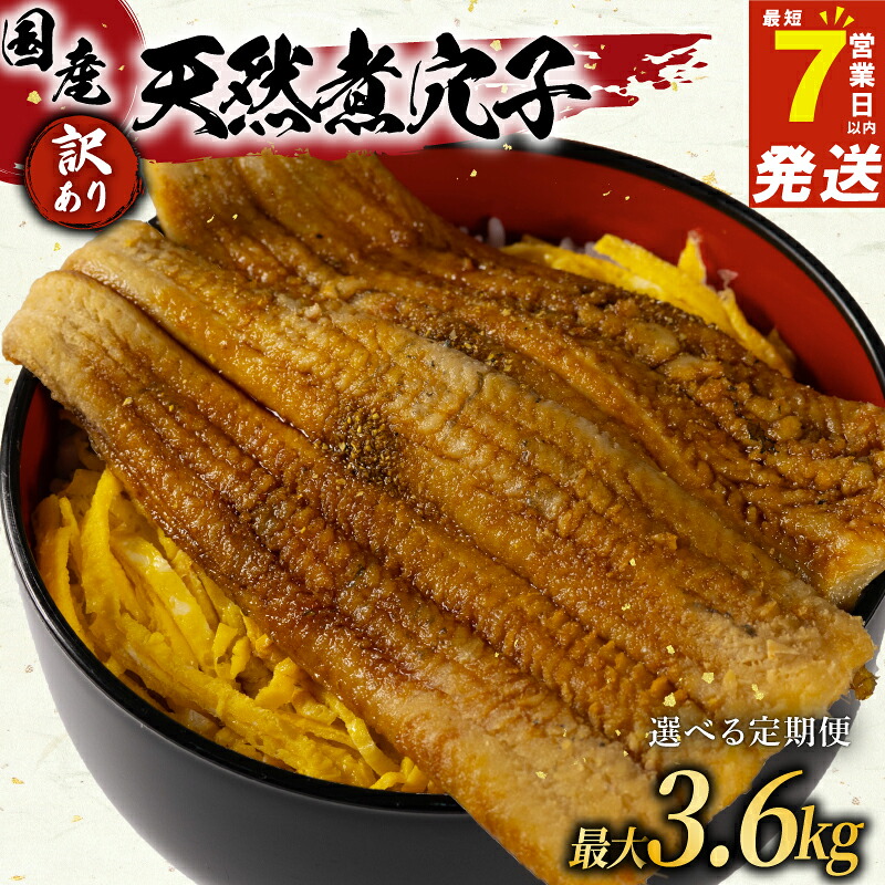 【ふるさと納税】 訳あり 煮穴子 300g 選べる 定期便 1~12ヶ月 国産 肉厚 冷凍 あなご 穴子 天然 不揃い 魚介 魚介類 鮮魚 海鮮 魚 お魚 醤油 タレ 煮込み 玄品 高級 長崎県 産 大阪府 松原市