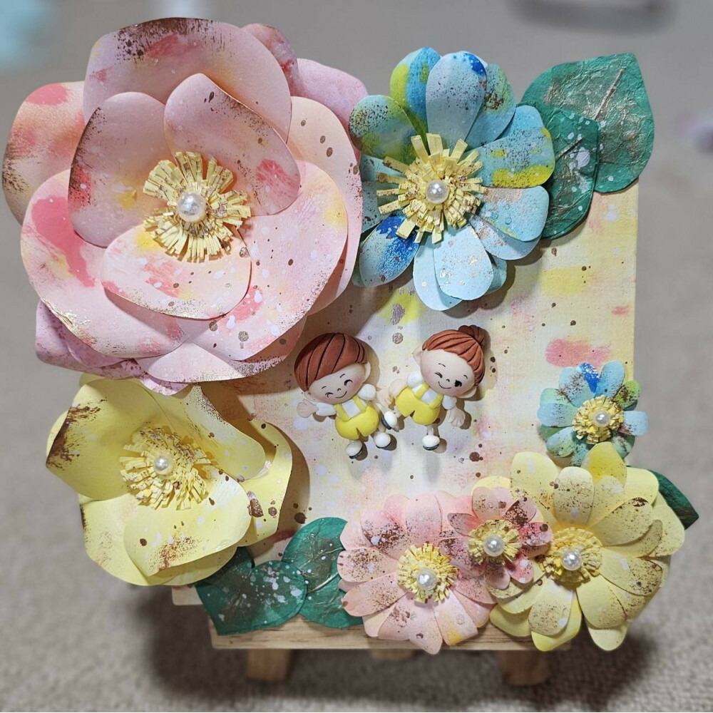 【ふるさと納税】「含み笑いの花が咲く空間的関係」領域に一往のすがた絵粘の仕立て上げる、カートリッジペーパーを巻きで染めつけるした領域に一往のお花で細工物を作ります。 | 絵 画 余暇活動 一般受け おすすめ 貨物輸送無料