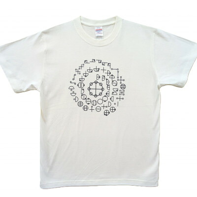 【ふるさと納税】Tシャツ カタカムナ 麻炭 白 (半袖 150サイズ)【1619671】｜大阪府和泉市