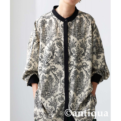 【ふるさと納税】【ANTIQUA/アンティカ】トワルドジュイ バンドカラーシャツ 長袖(PO-00144-28-F)【1639332】
