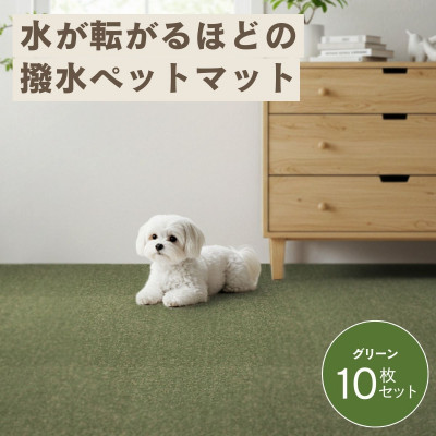 【ふるさと納税】水が転がる程の撥水溶性!撥水愛玩動物引っ敷き「UKU」10枚仕掛ける 緑であること【1661664】