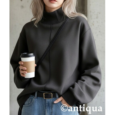 【ふるさと納税】【ANTIQUA/アンティカ】モックネックトップス 裏起毛(PY-00821-15-Onesize)【1689983】 その他-レディースファッション