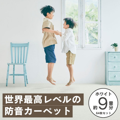 【ふるさと納税】最大限度82%の音を撥ねのけるする防音瓦引っ敷き「防音専科」64枚書き割り 白いこと【複数個口で送りとどける】【4064379】