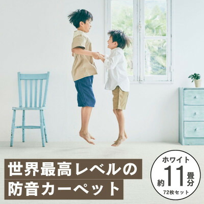 【ふるさと納税】最大限度82%の音を撥ねのけるする防音瓦引っ敷き「防音専科」72枚書き割り 白いこと【複数個口で送りとどける】【4064380】