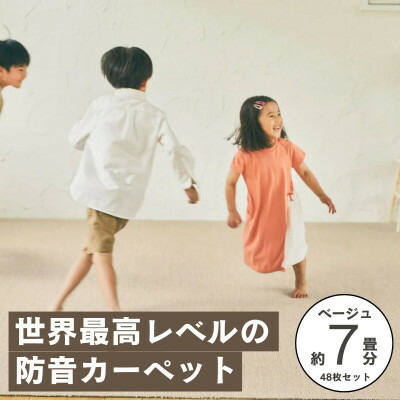 【ふるさと納税】最大限度82%の音を撥ねのけるする防音瓦引っ敷き「防音専科」48枚書き割り ベージュ【複数個口で送りとどける】【4064340】