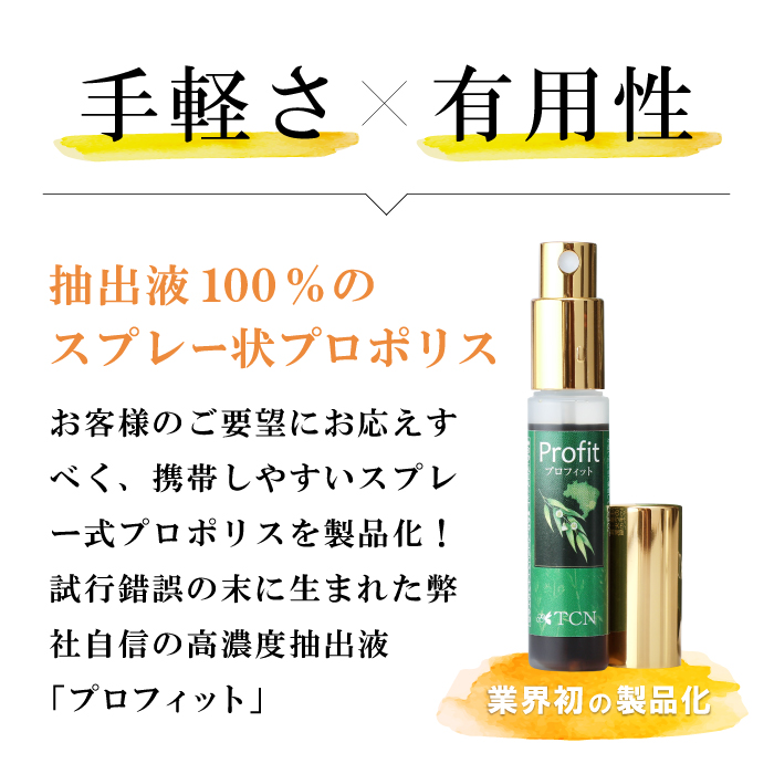 高評価！ スプレー式プロポリス プロフィット 15ml FC023-NT fucoa.cl