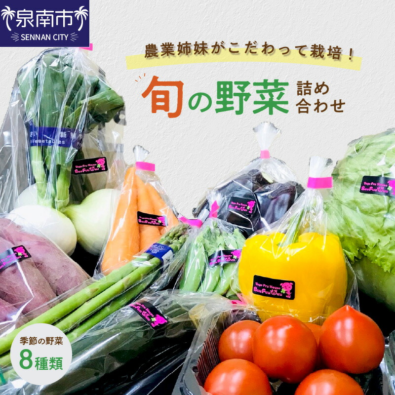 【ふるさと納税】農業姉妹がこだわって栽培！西洋野菜が入った旬の野菜詰め合わせ8種類