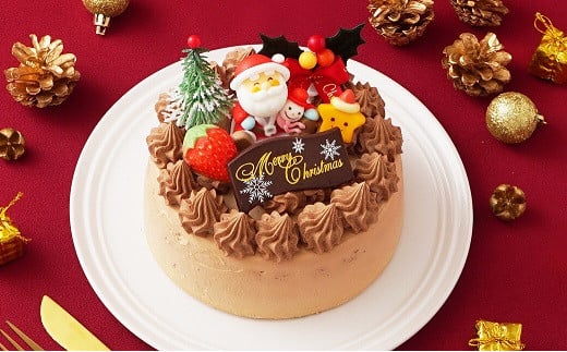 【ふるさと納税】生チョコ クリスマス ケーキ【2026年12月18日から23日発送予定】｜ケーキ クリスマス 先行予約 予約 ホールケーキ 生チョコレート 生チョコ ケーキ屋 スイーツ 大阪府 阪南市 送料無料