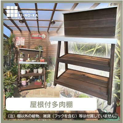 【ふるさと納税】木の香一風変わった多肉植物棚【1480893】