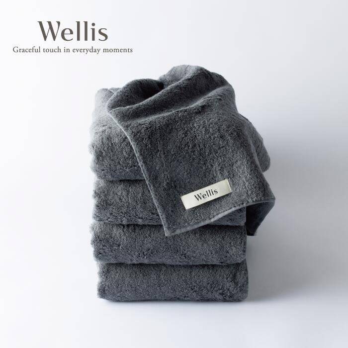 【ふるさと納税】Wellis【極上の肌心地】バスタオル4枚 グレー(009_5109)|大阪府熊取町
