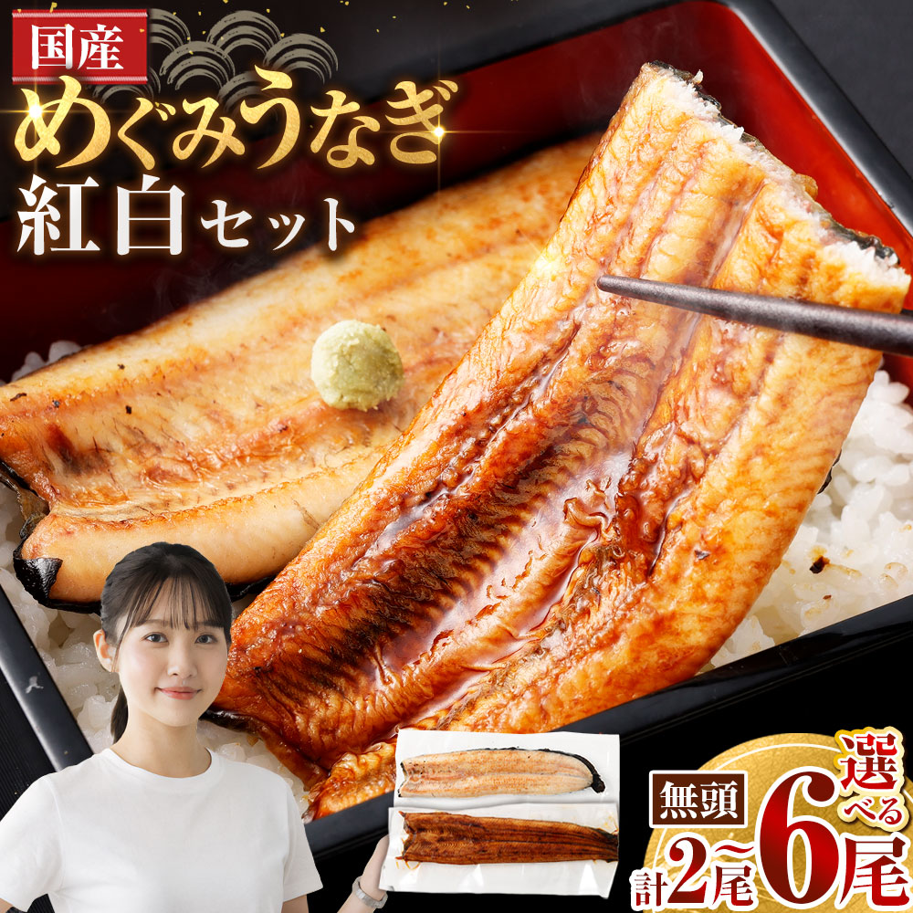 【ふるさと納税】<選べる内容量>めぐみうなぎ 紅白セット 1尾あたり110g以上 2尾(各1尾) / 4尾(各2尾) / 6尾(各3尾) 蒲焼き 白焼き 蒲焼 かば焼き 白焼 しらやき うなぎ ウナギ 鰻 魚介類 水産物 惣菜 【7月13日までの入金確認で土用の丑の日までにお届け】|大阪府熊取町