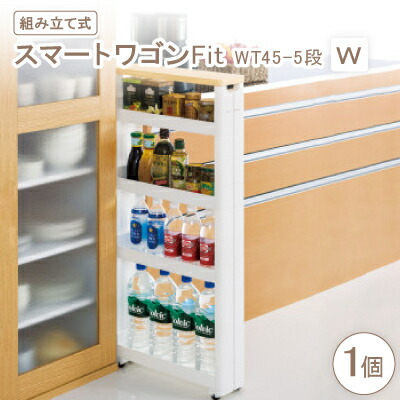【ふるさと納税】スマートワゴンFit　WT45-5段　W(組み立て式)【1457757】