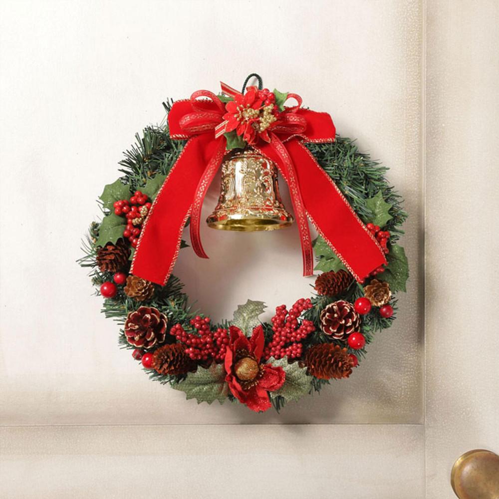 【ふるさと納税】クリスマスリース 25cm レッド