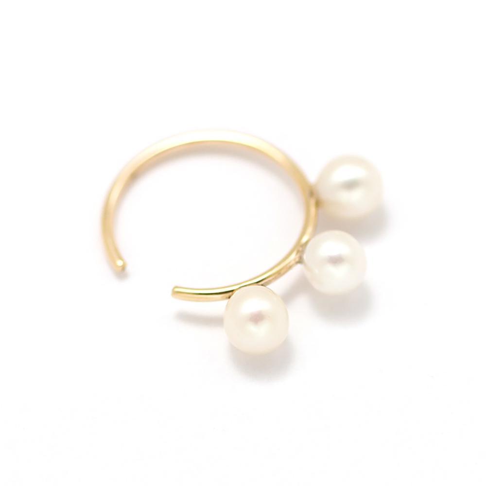 【ふるさと納税】ベビーアコヤパールイヤーカフ【K18YG】 | イヤーカフ ジュエリー アコヤパール アクセサリー おすすめ