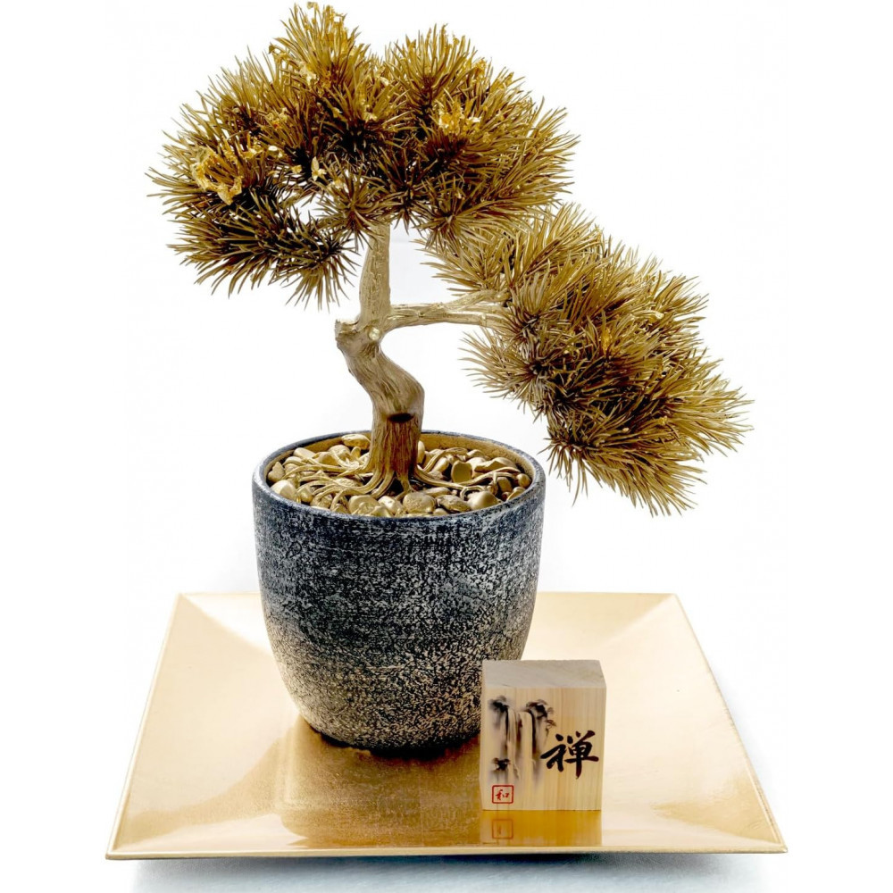 【ふるさと納税】金箔盆栽 禅 人工観葉植物 フェイクグリーン|兵庫県神戸市