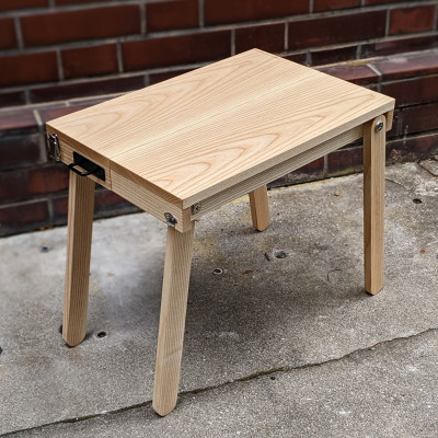 【ふるさと納税】M.u.k design works 総アッシュ無垢材 折りたたみ ローテーブル アルカナ【1425819】 83,050円